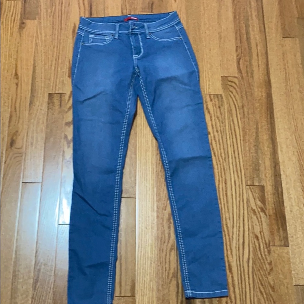 Light wash denim jeans